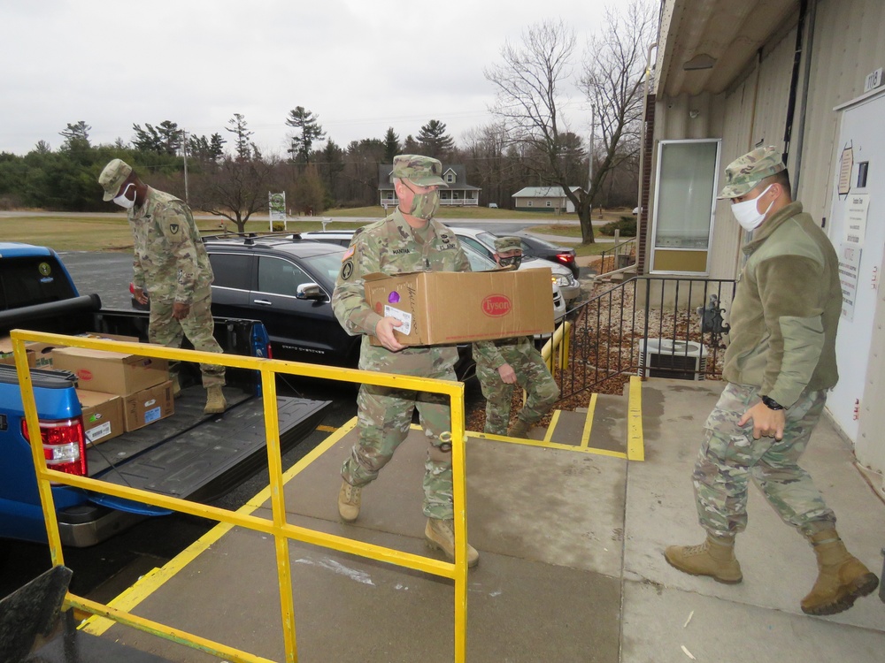 Fort McCoy personnel make third food donation to local food pantries