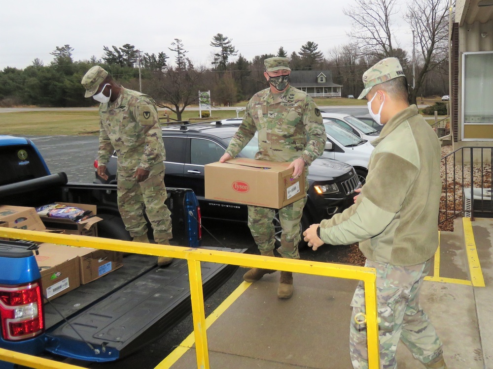Fort McCoy personnel make third food donation to local food pantries