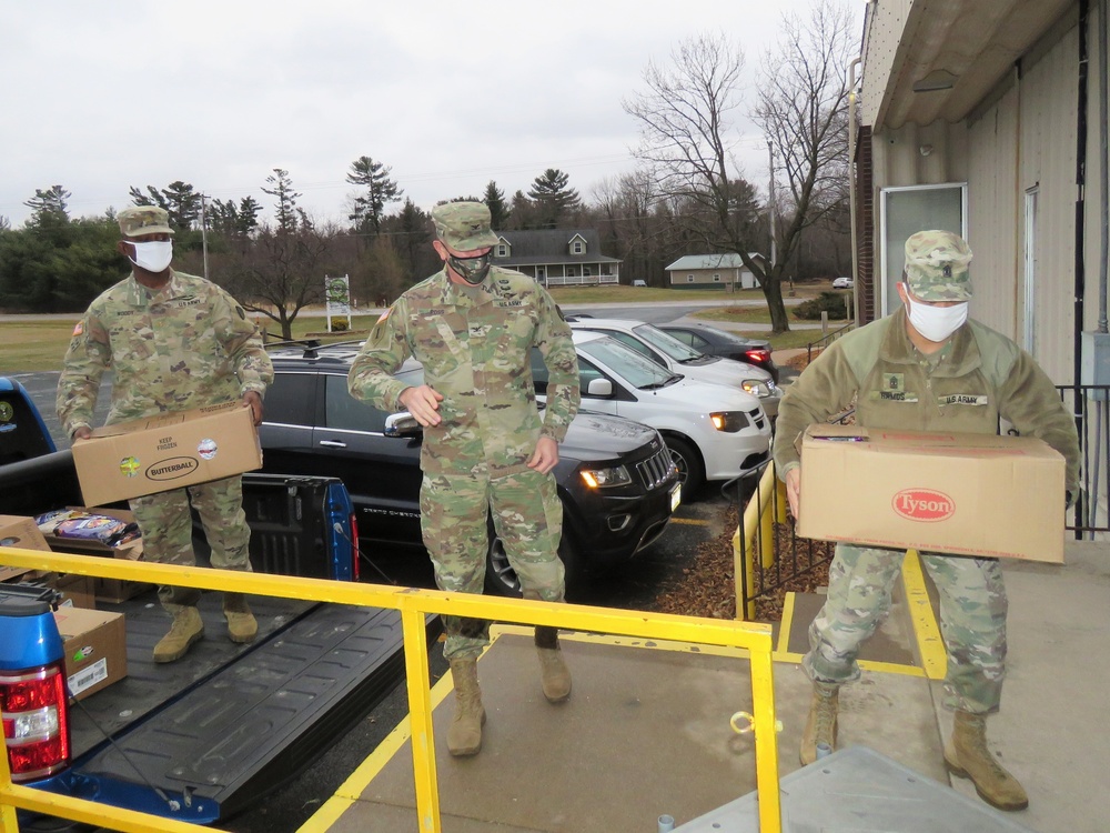 Fort McCoy personnel make third food donation to local food pantries