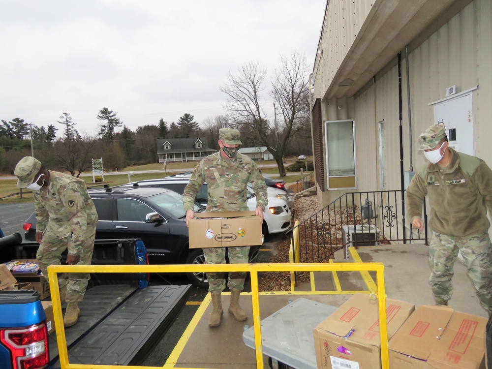 Fort McCoy personnel make third food donation to local food pantries