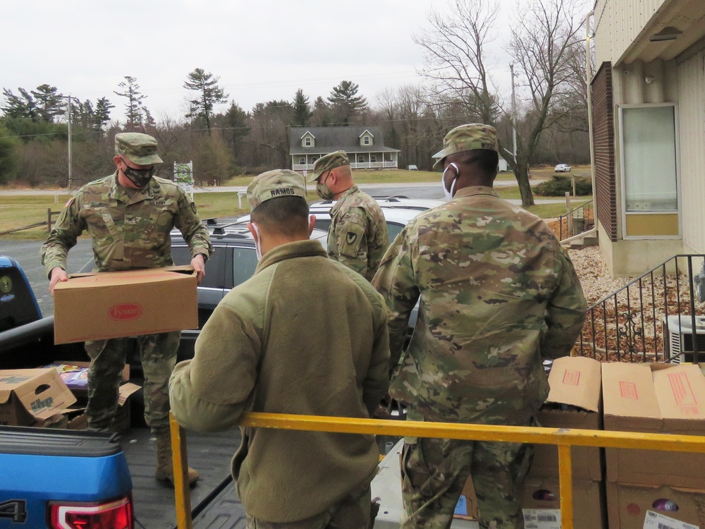 Fort McCoy personnel make third food donation to local food pantries
