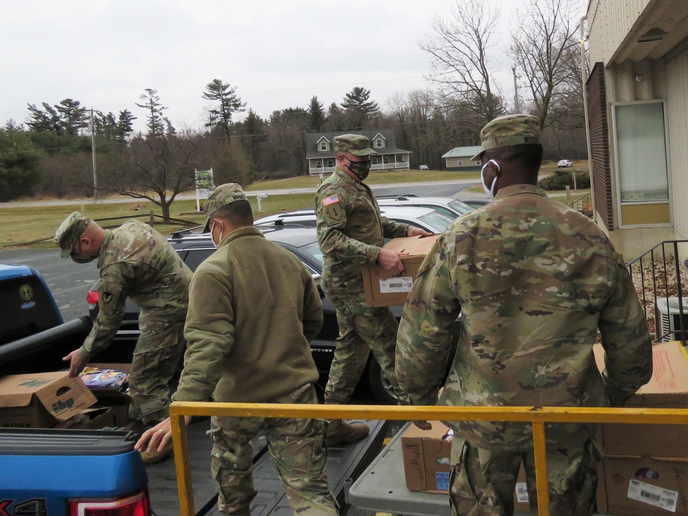 Fort McCoy personnel make third food donation to local food pantries
