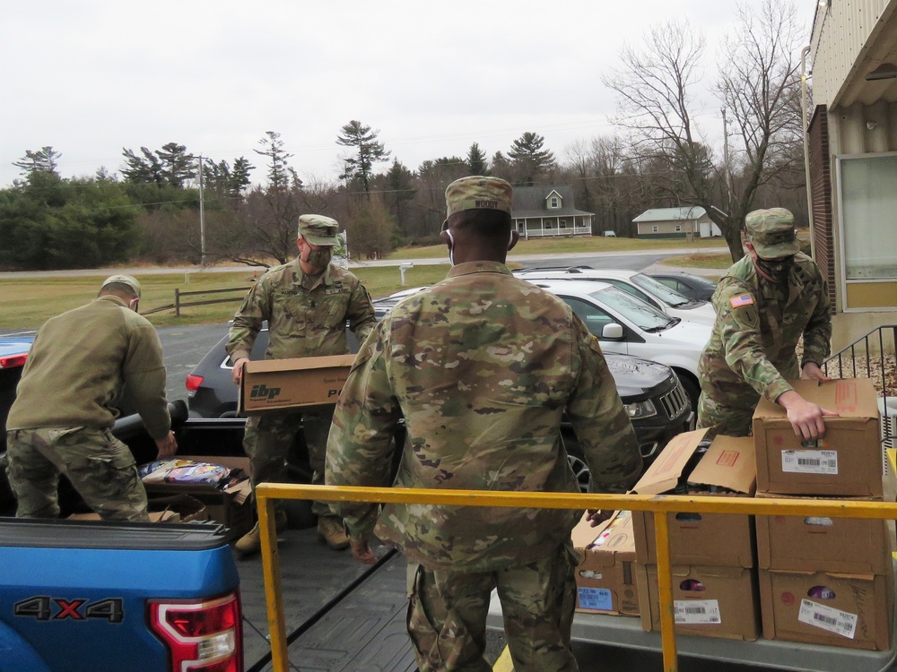 Fort McCoy personnel make third food donation to local food pantries