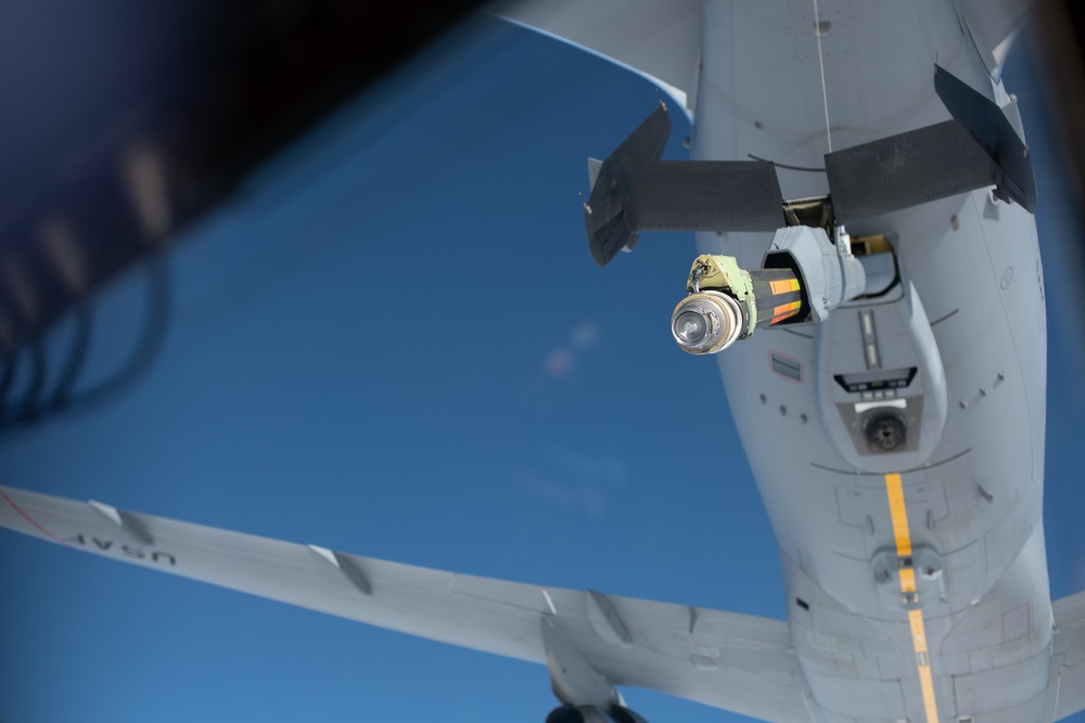 KC-46A refuels C-5M