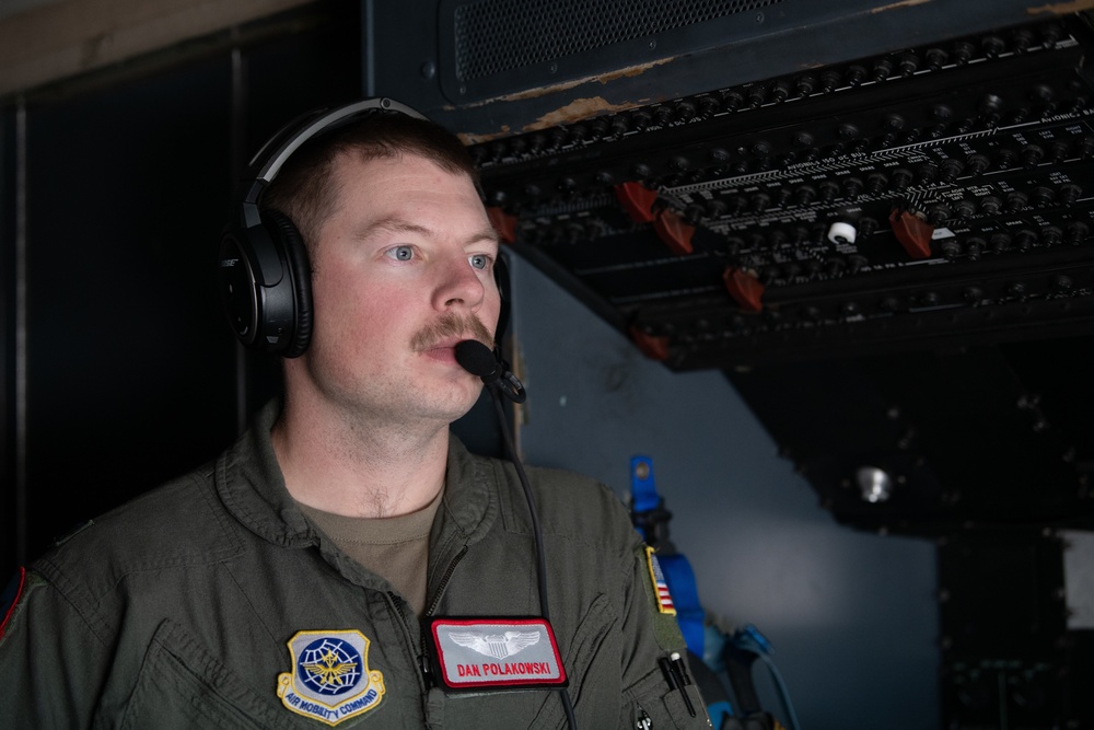 KC-46A refuels C-5M