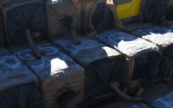 Coast Guard Cutter Active offloads 9,000 lbs. of cocaine; worth an estimated $159M