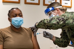 Naval Health Clinic Annapolis Rolls Up Sleeves to Deliver the Moderna Vaccine