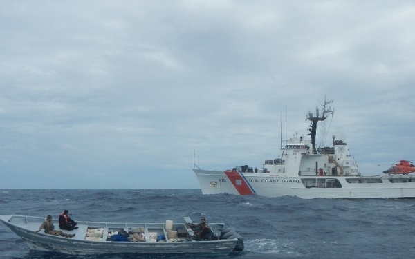 Coast Guard Cutter Active interdicts suspected drug smuggling vessel in the Eastern Pacific