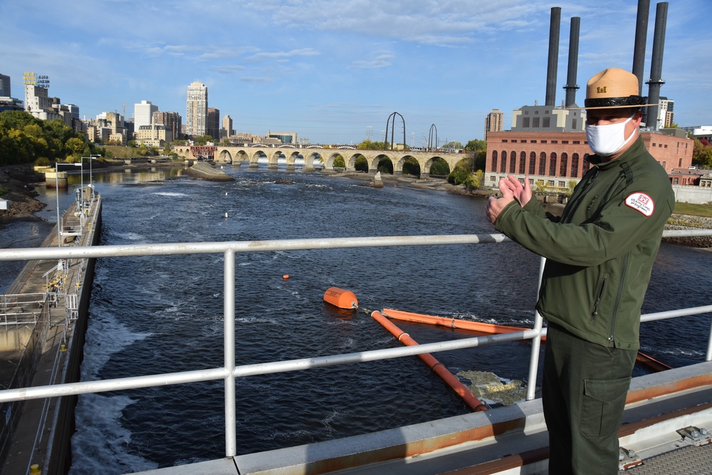 Corps lowers river for inspections and rare public viewing