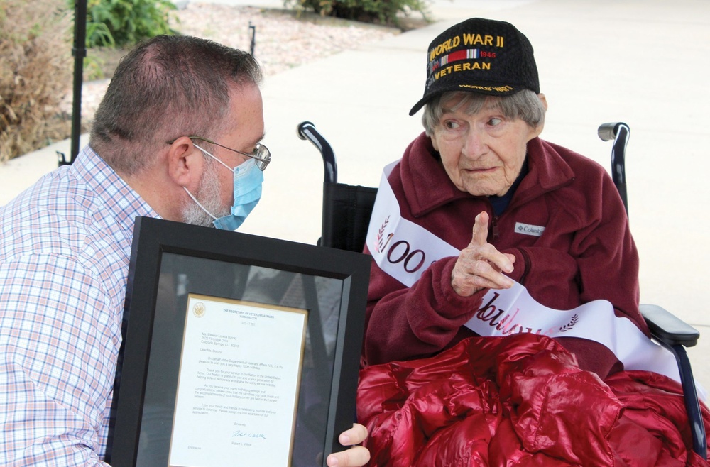 World War II veteran’s 100th birthday Ivy Brass celebrates with patriotic tunes