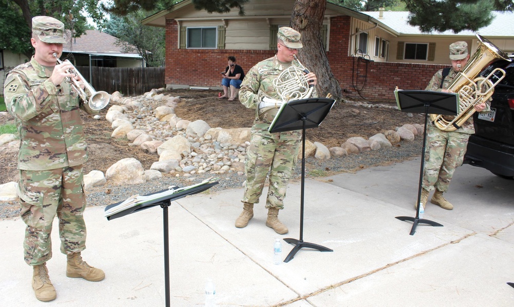 World War II veteran’s 100th birthday Ivy Brass celebrates with patriotic tunes