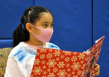 On with the snow: School Age Center video tapes holiday play for Camp Zama parents