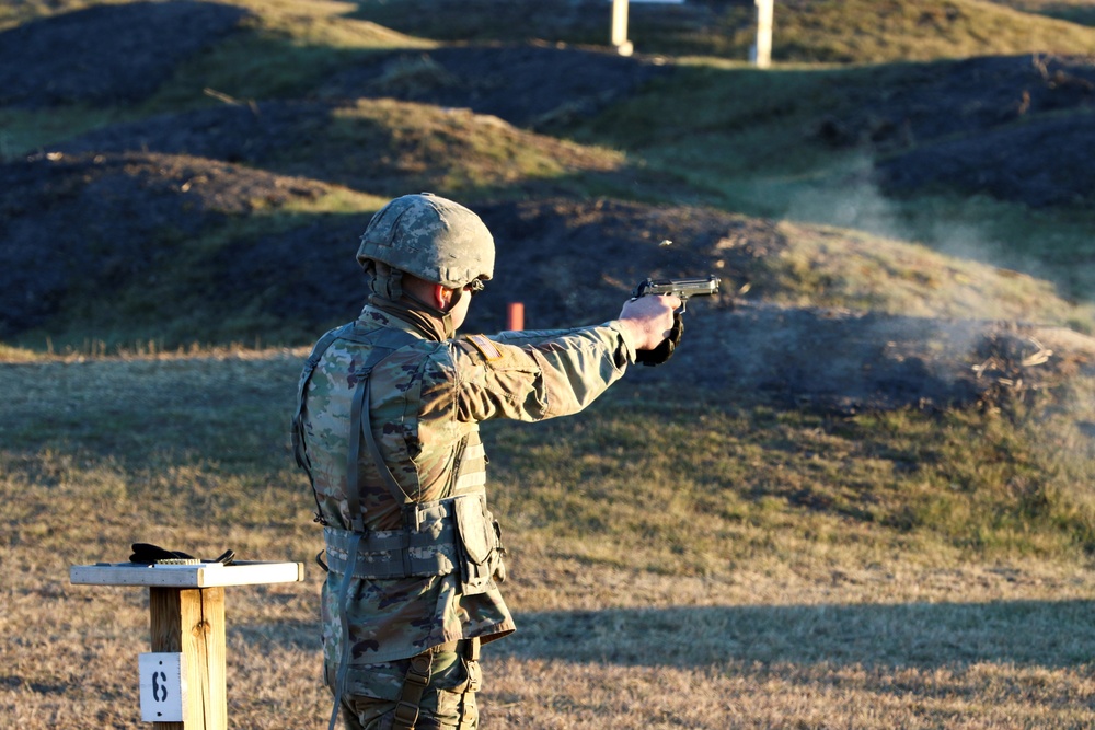 469th Engineer Company Soldiers hone shooting skills at Fort McCoy