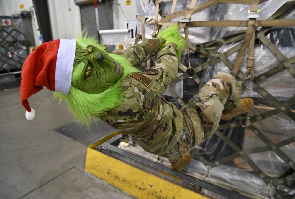 The Grinch causes mischief at Dover AFB