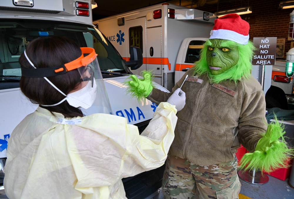 The Grinch causes mischief at Dover AFB