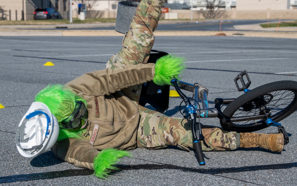 The Grinch causes mischief at Dover AFB