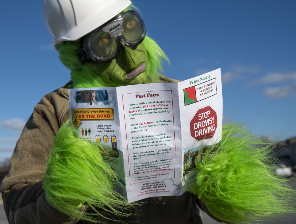 The Grinch causes mischief at Dover AFB