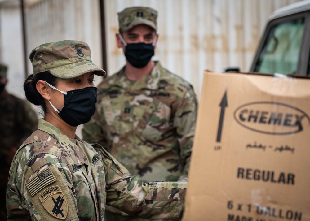 443rd Civil Affairs Battalion Delivers PPE to Djibouti City