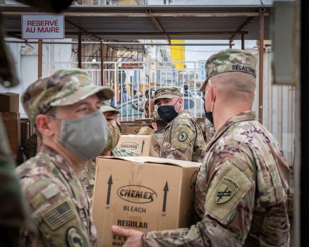 443rd Civil Affairs Battalion Delivers PPE to Djibouti City