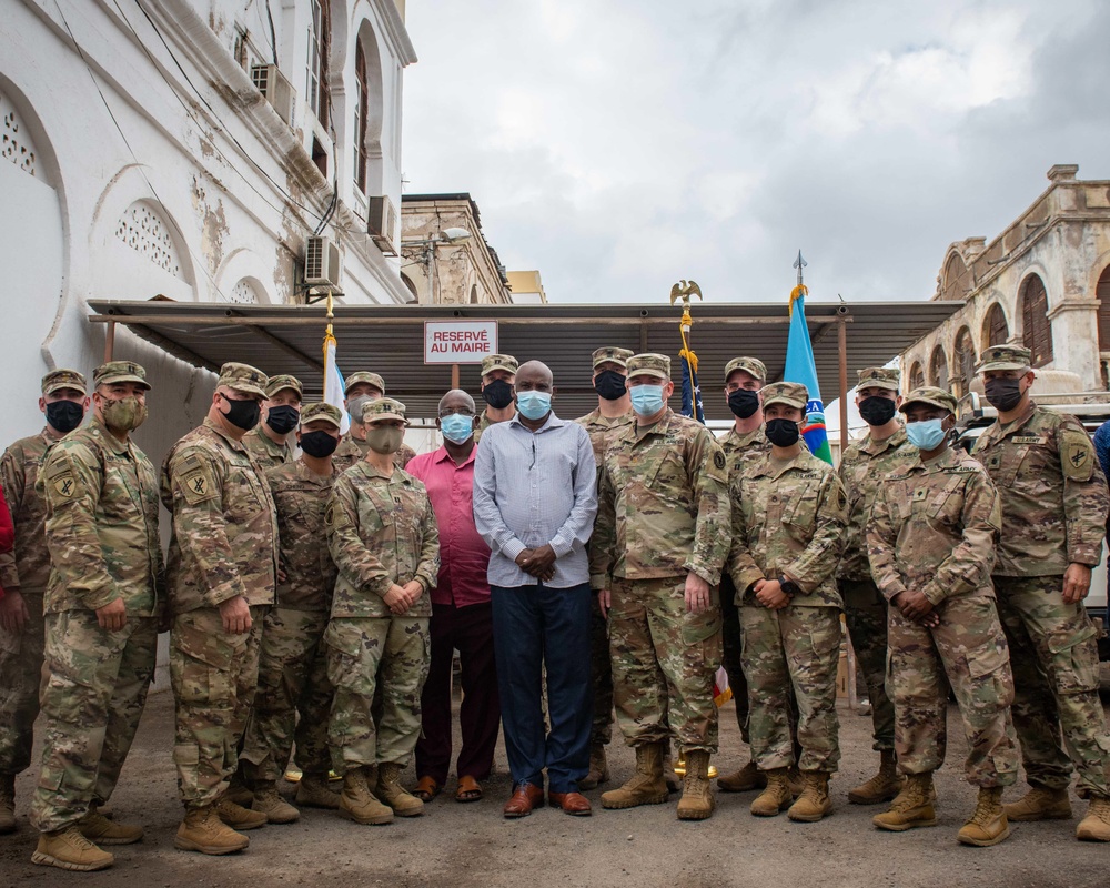 443rd Civil Affairs Battalion Delivers PPE to Djibouti City