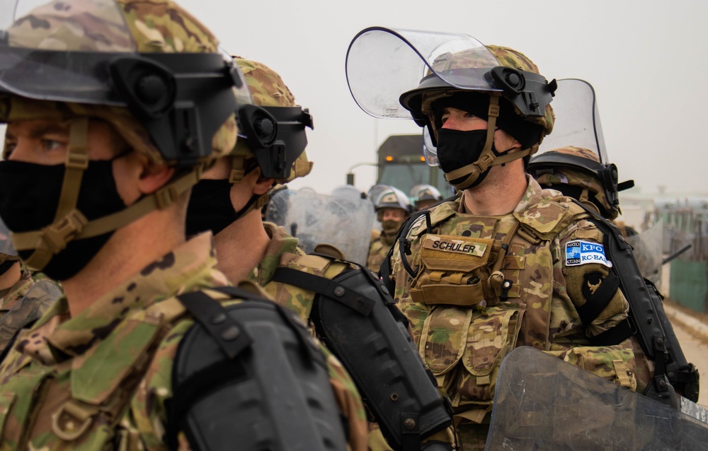 KFOR Soldiers conduct obstacle and barrier removal training