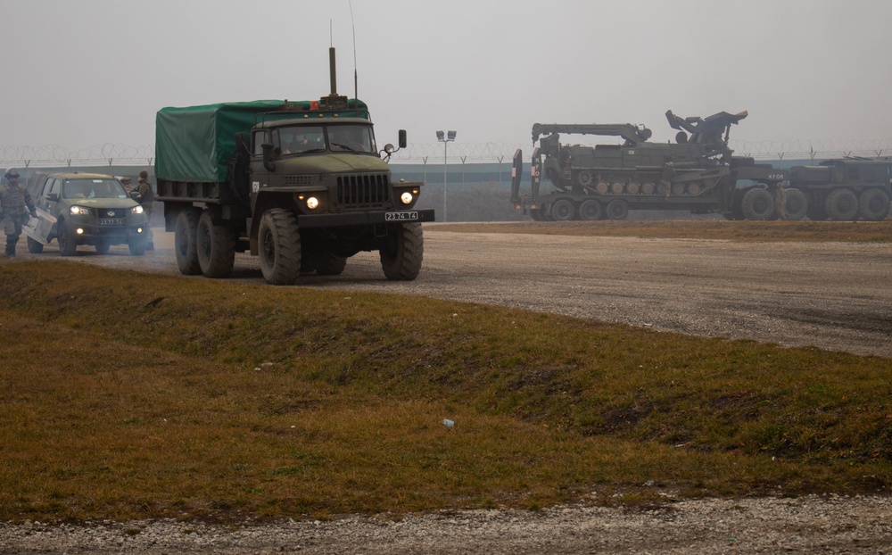 KFOR Soldiers conduct obstacle and barrier removal training