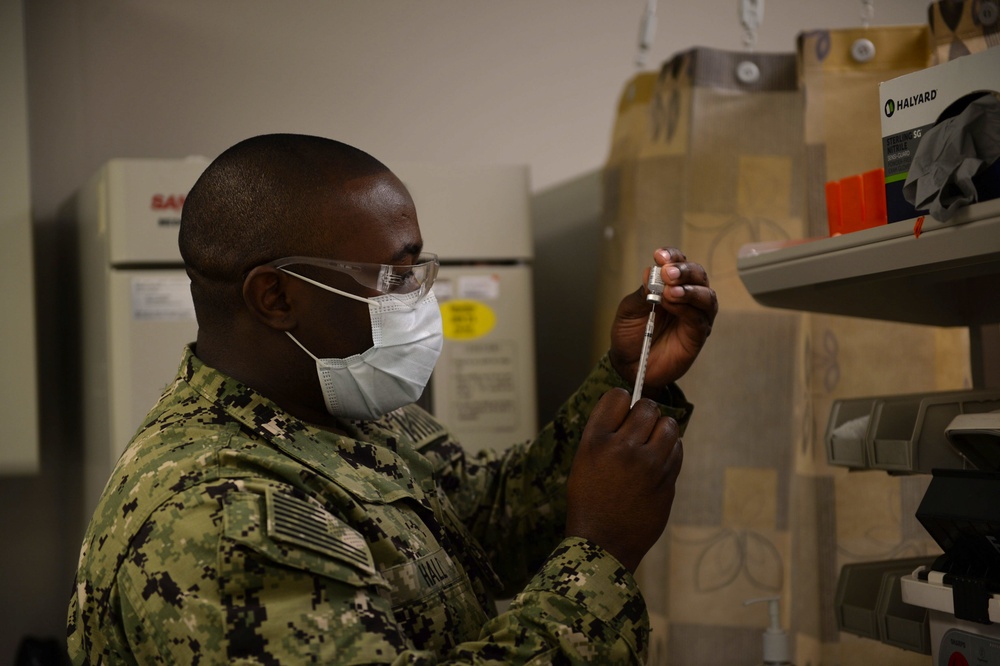NMCP Hospital Corpsman Administers COVID-19 Vaccine