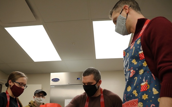 785th Medical Detachment Chaplains support a holiday cookie bake