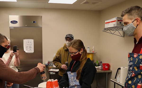 785th Medical Detachment Chaplains support a holiday cookie bake