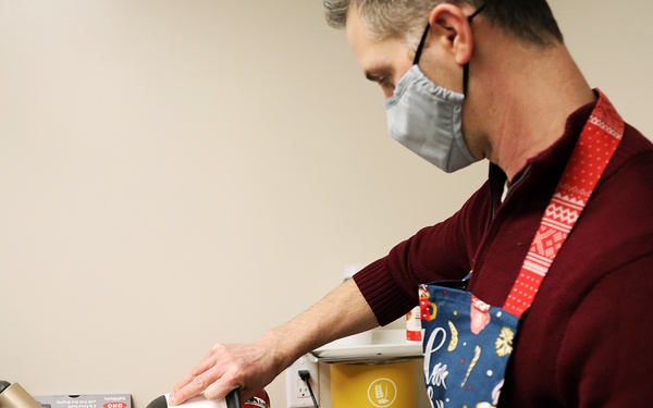 785th Medical Detachment Chaplains support a holiday cookie bake