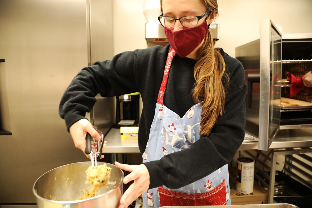 785th Medical Detachment Chaplains support a holiday cookie bake