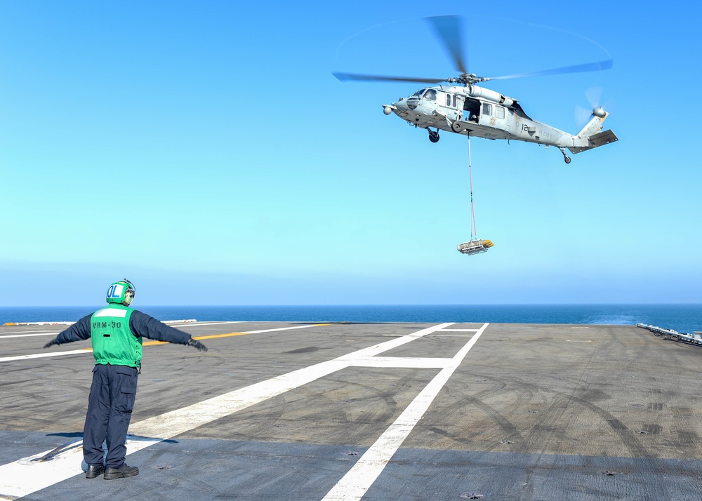 USS Carl Vinson (CVN 70) vertical replenishment