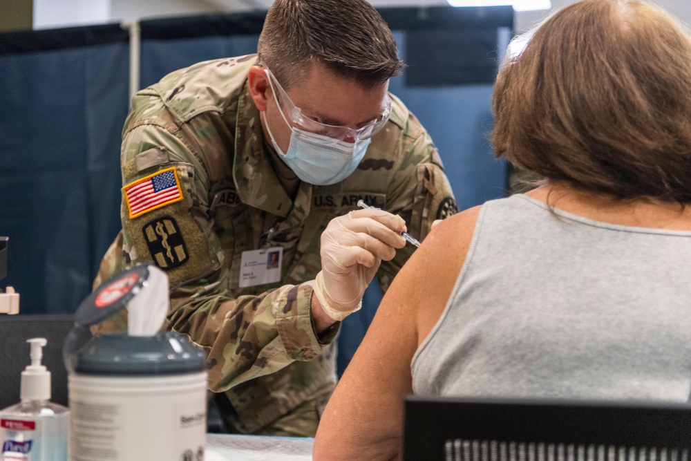 Michigan National Guard, Administers the COVID-19 Vaccine