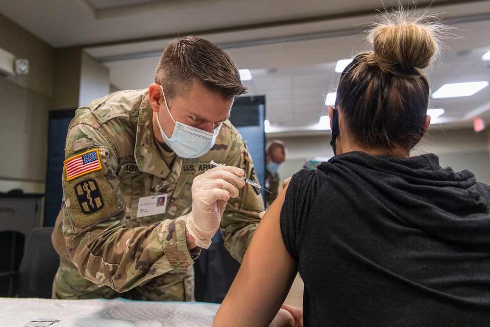 Michigan National Guard, Administers the COVID-19 Vaccine