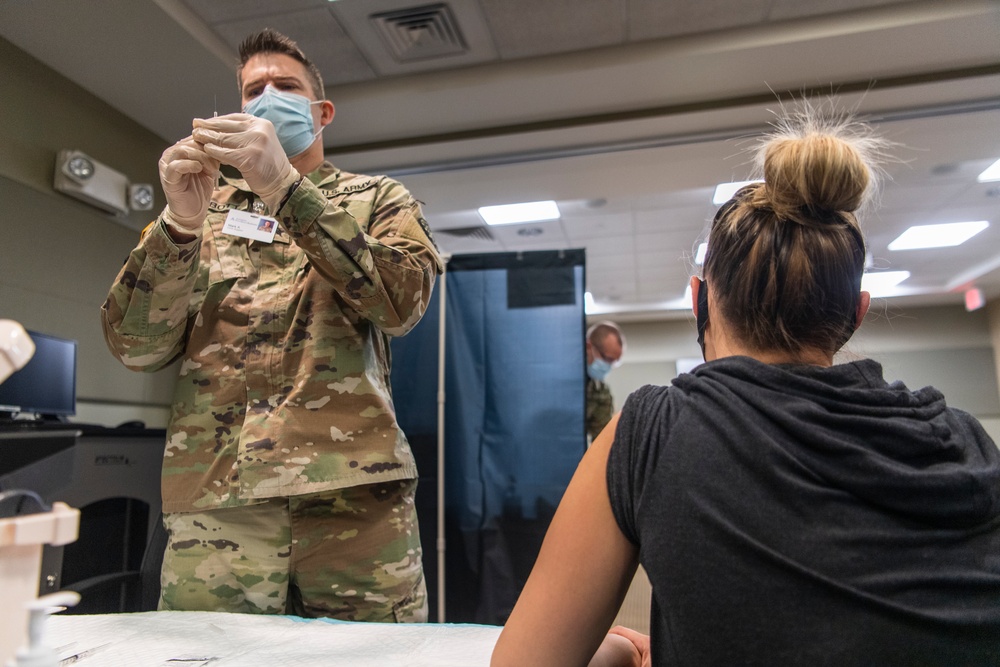 Michigan National Guard, Administers the COVID-19 Vaccine