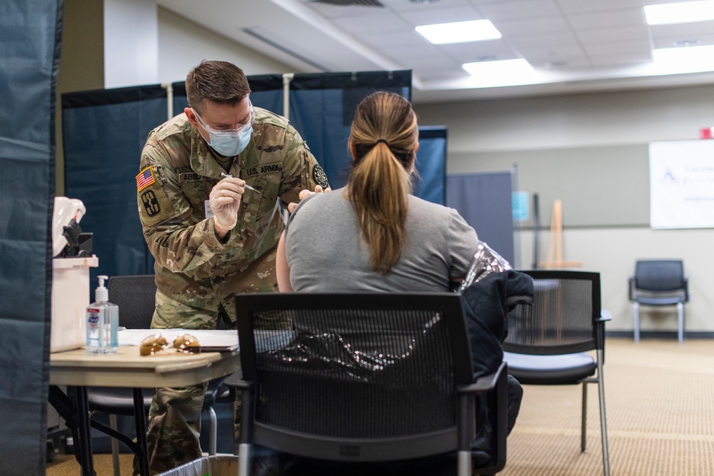 Michigan National Guard, Administers the COVID-19 Vaccine