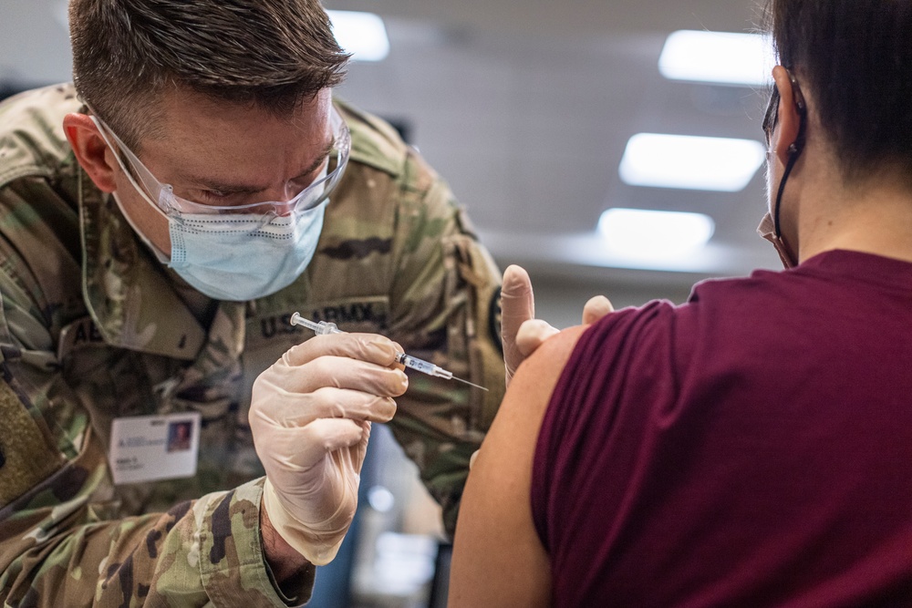 Michigan National Guard, Administers the COVID-19 Vaccine
