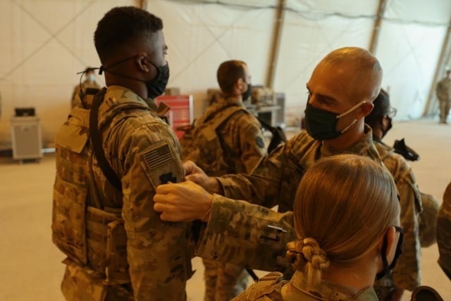 Soldiers awarded their patch