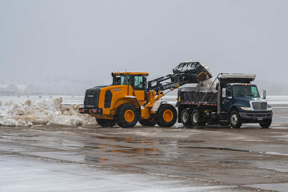 Shoveling snow