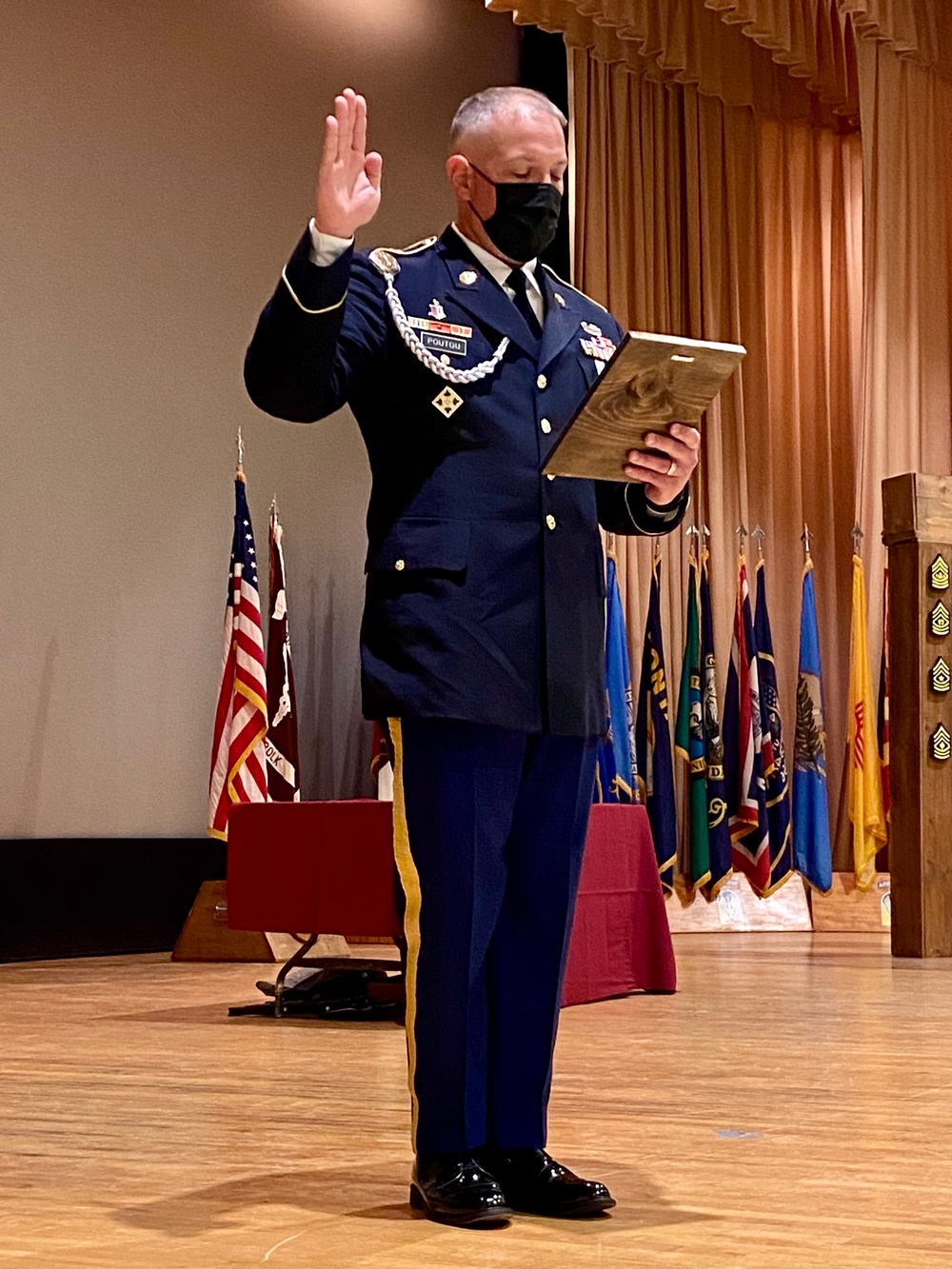 Sergeants from BJACH accept charge to lead at NCO Induction