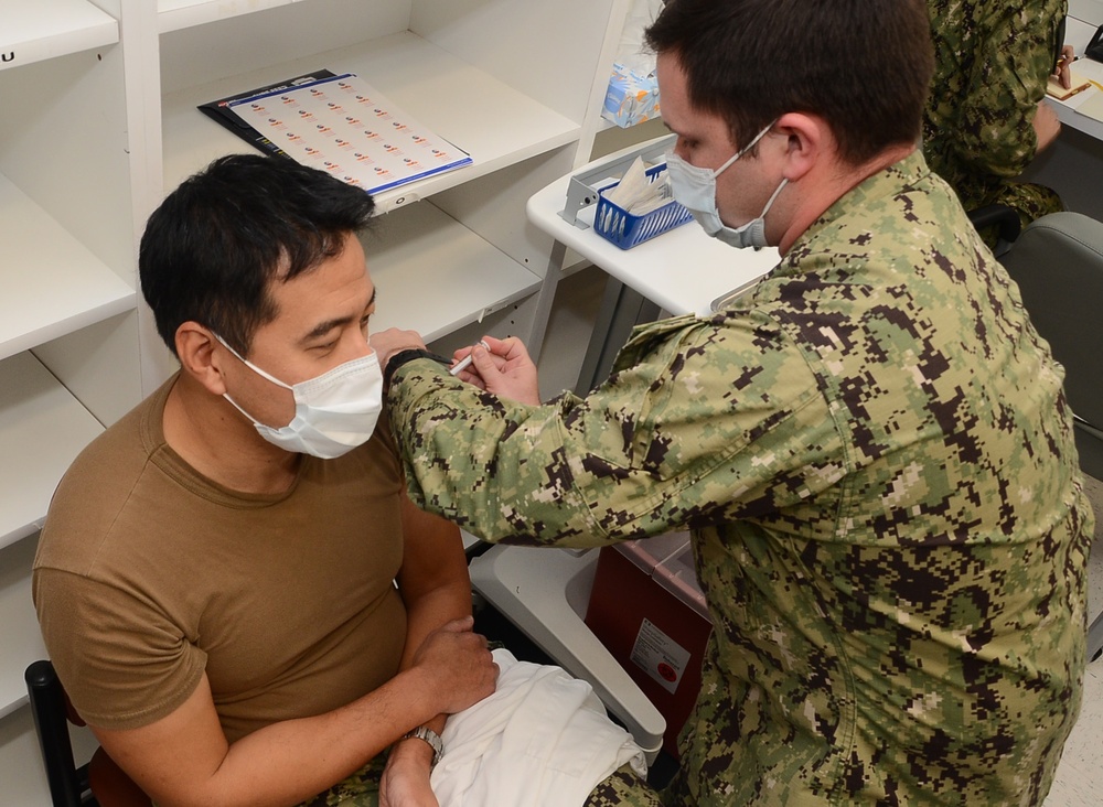 Sleeves Up: NHC Corpus Christi administers first round of COVID-19 vaccinations
