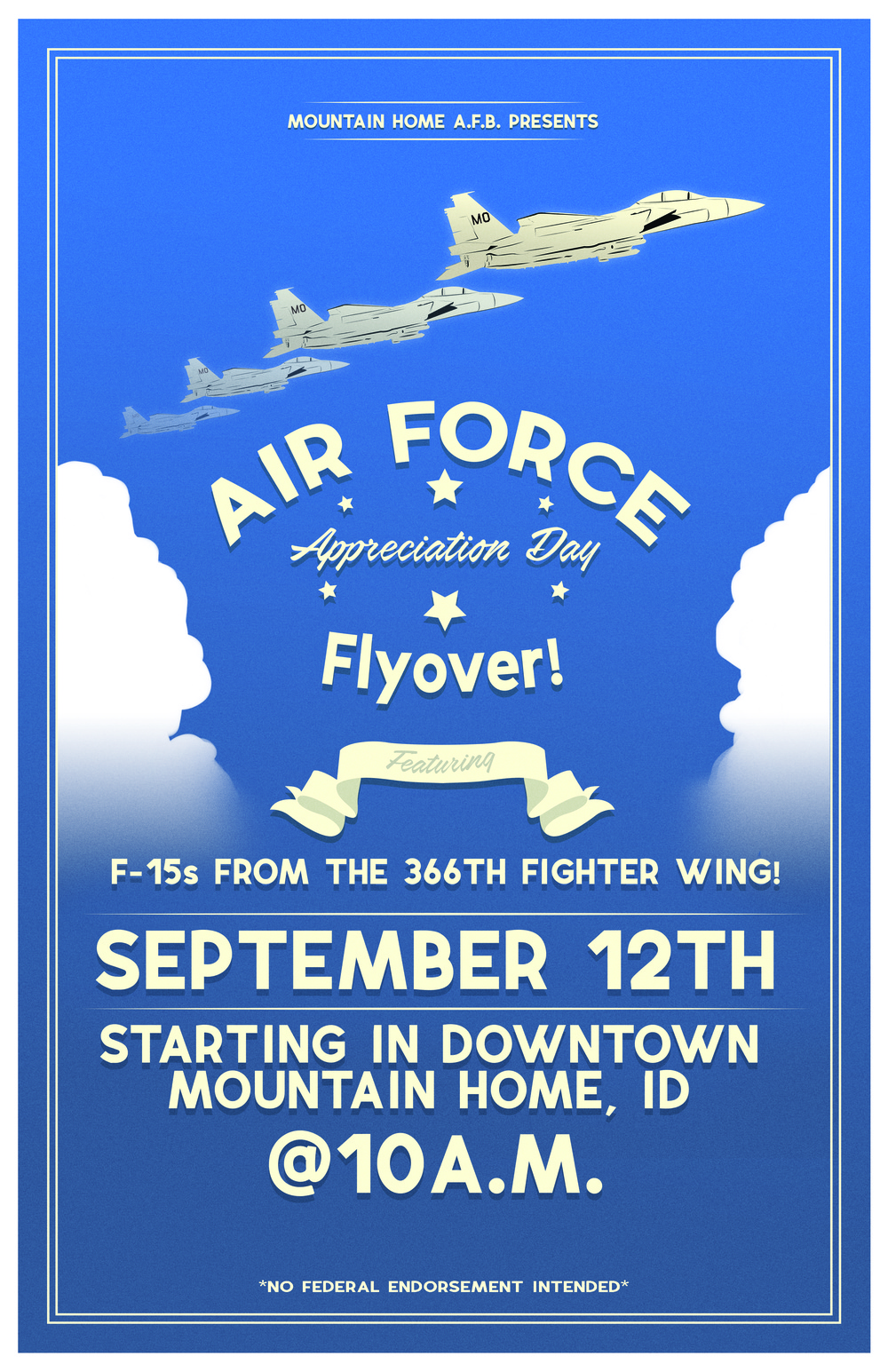 Mountain Home Air Force Base’s Air Force Appreciation Day flyover event