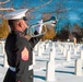 Sergeant Michael Adams, 25th Marine Regiment, played “Taps” at the end of the ceremony.