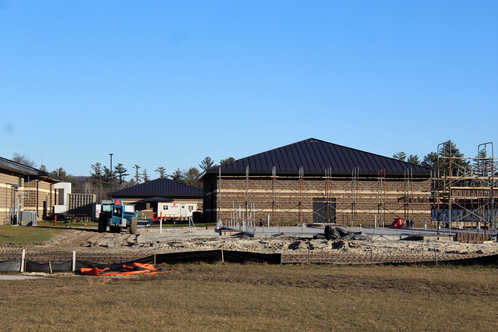 Last of 6 new simulations buildings under construction at Fort McCoy