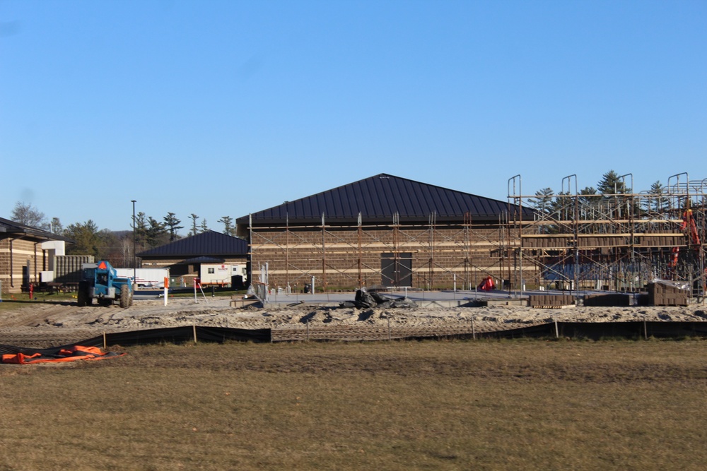 Last of 6 new simulations buildings under construction at Fort McCoy