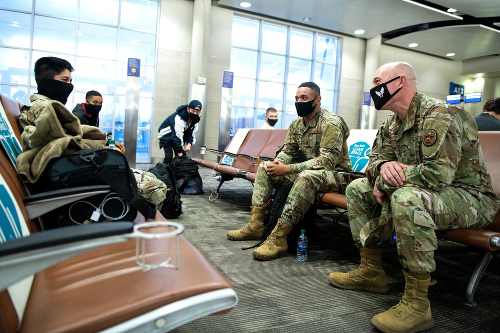 Airmen depart JBSA-Lackland during Exodus