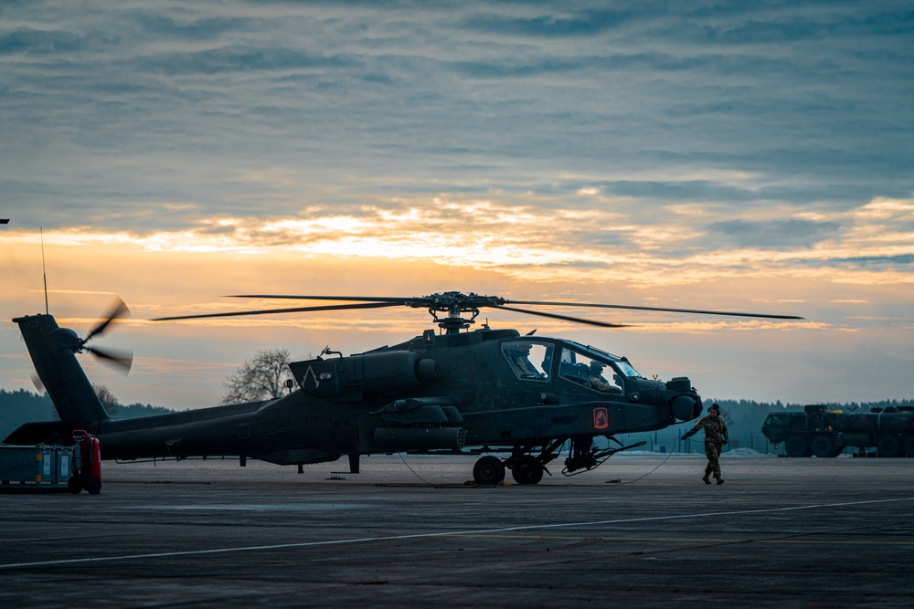 12th CAB Apaches clear Santa's route with battalion screen
