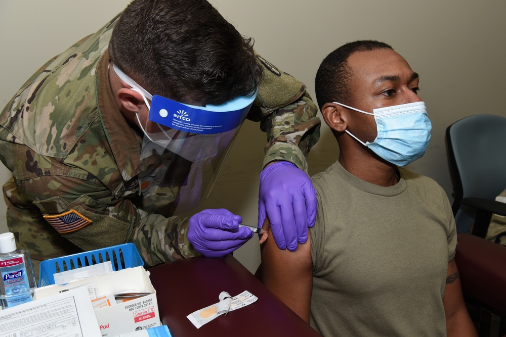 South Carolina National Guard administers its first Moderna COVID-19 vaccinations