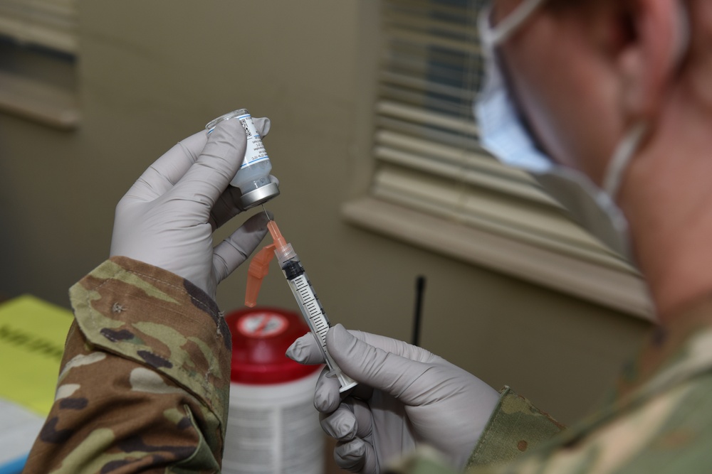 South Carolina National Guard administers its first Moderna COVID-19 vaccinations