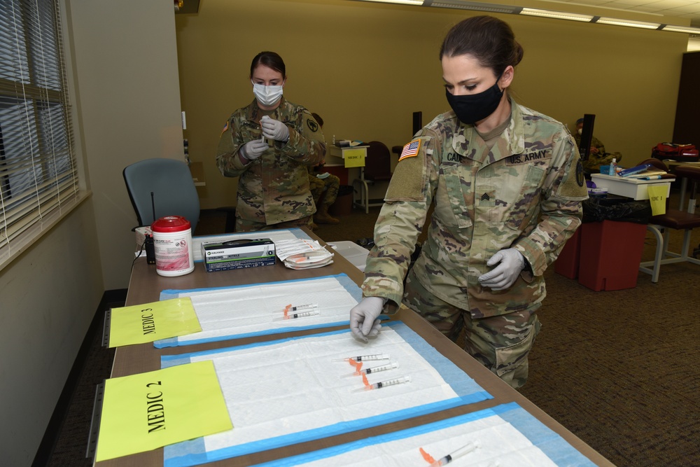 South Carolina National Guard administers its first Moderna COVID-19 vaccinations